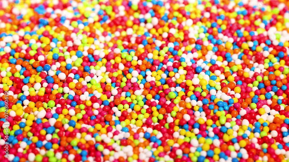 Colorful Candy Sprinkles in Motion Colorful Candy Sprinkles in Motion
