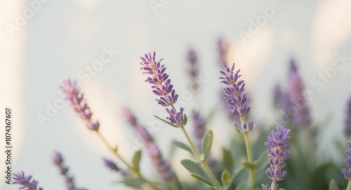 Blooming lavender closeup as a natural summer background. photo