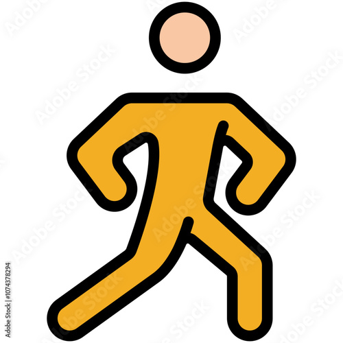 aerobics filled line icon