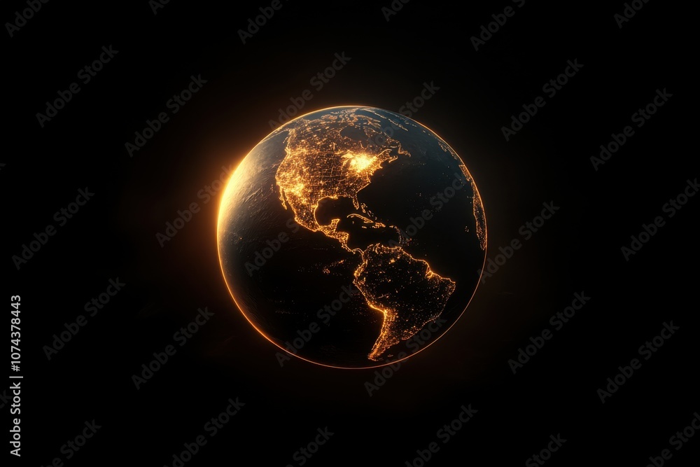 Explore the illuminated earth from space to understand global connections Explore the illuminated earth from space to understand global connections