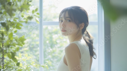 Free Download Woman by Window - GFXLoad