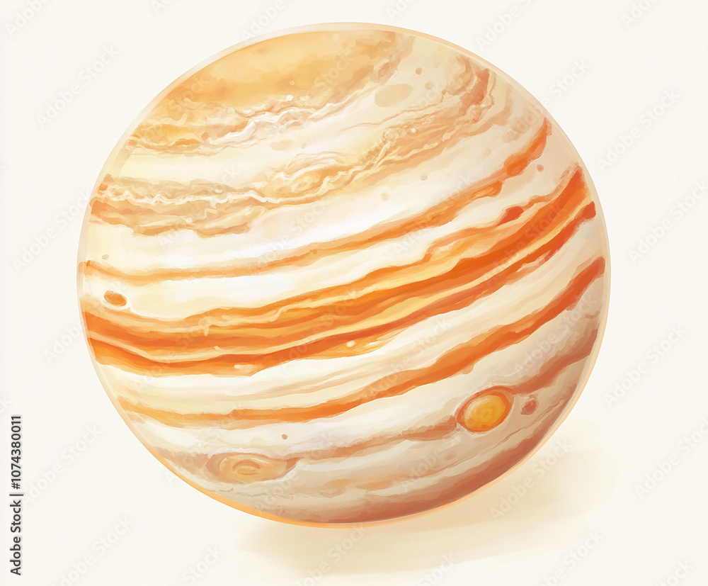 planet of solar system, in the universe floating, center composition planet of solar system, in the universe floating, center composition
