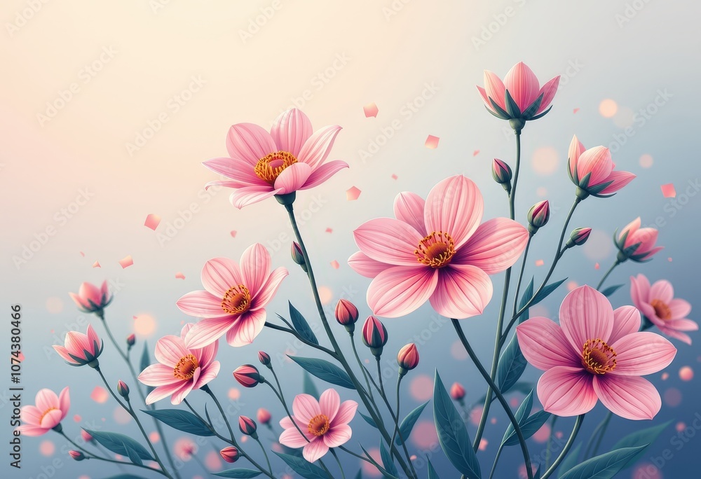 pink flowers background pink flowers background