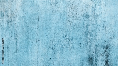 Abstract textured background featuring a soft blue hue with subtle variations and scratches, ideal for various design projects.