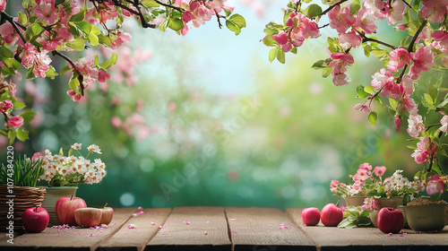table background in spring time design
