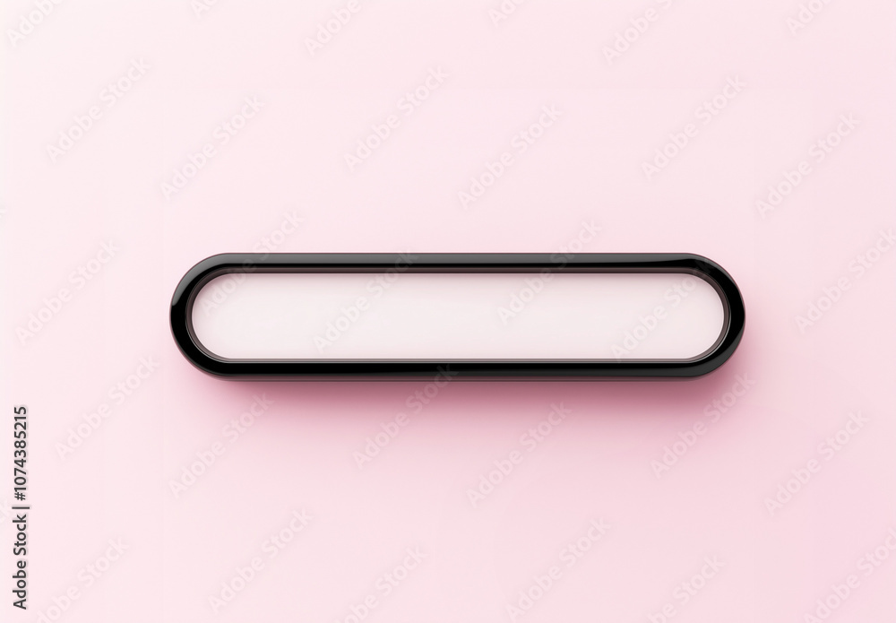 Minimal blank search bar on a pink background Minimal blank search bar on a pink background