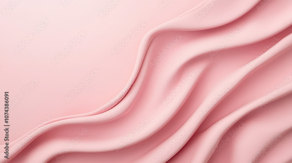 Soft pink fabric drapes elegantly, creating beautiful wave patterns and a serene atmosphere for stylish design projects. Soft pink fabric drapes elegantly, creating beautiful wave patterns and a serene atmosphere for stylish design projects.