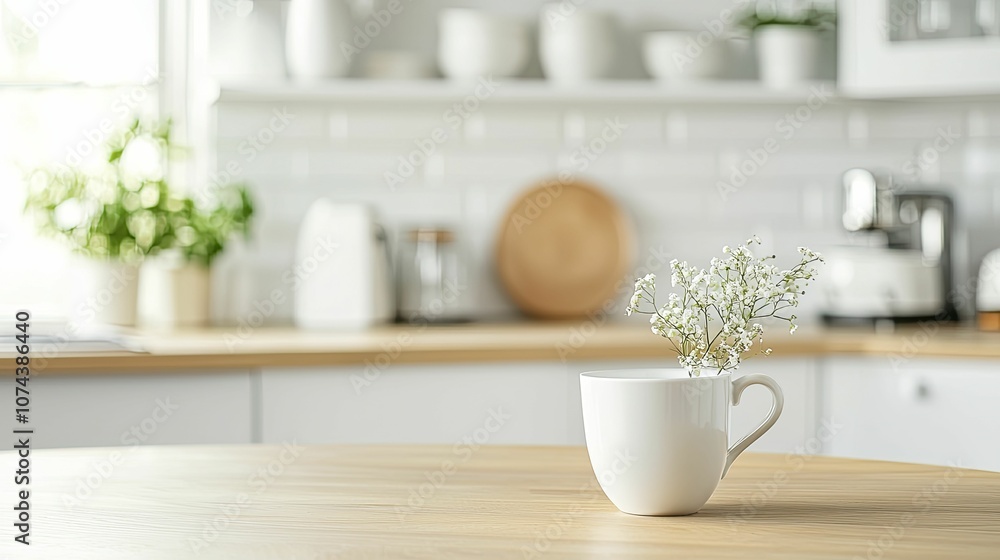 Calm morning routine showcasing intermittent fasting, tranquil kitchen, gentle natural light, soothing atmosphere. Calm morning routine showcasing intermittent fasting, tranquil kitchen, gentle natural light, soothing atmosphere.