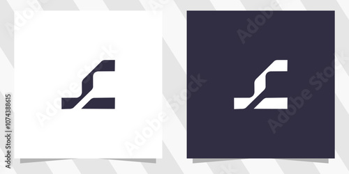 letter sc cs logo design