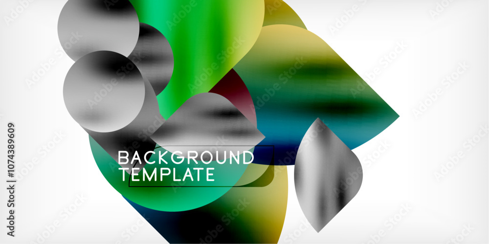 Color geometric shapes background shadow circles Color geometric shapes background shadow circles