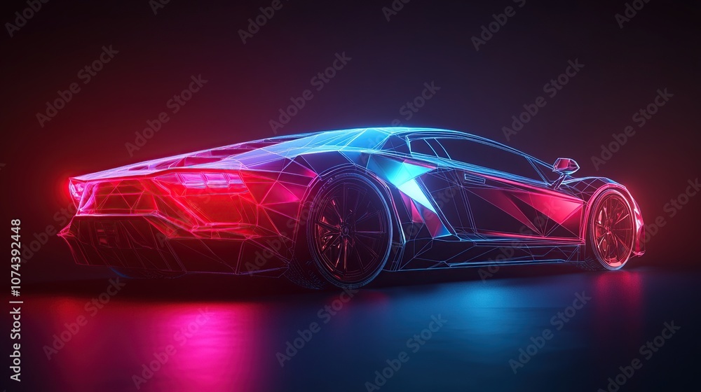 Neon Sports Car Neon Sports Car