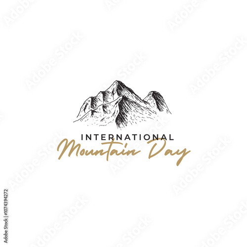 International mountain day design template