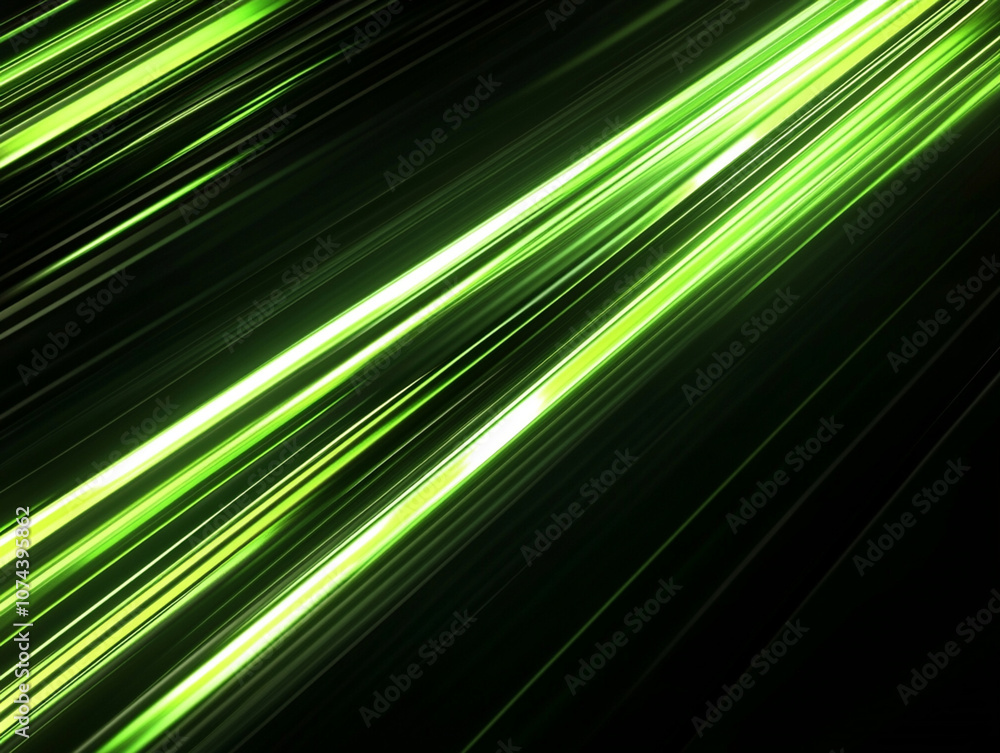 Green Energy Flow: Futuristic Light Streaks, Generative Ai Green Energy Flow: Futuristic Light Streaks, Generative Ai
