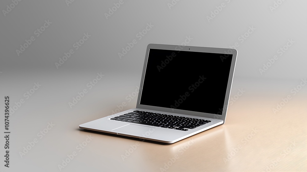 A clean, minimal image of a laptop on a modern desk, with a white background emphasizing simplicity. Ultra-Realistic, Photo Realistic, highly detailed, A clean, minimal image of a laptop on a modern desk, with a white background emphasizing simplicity. Ultra-Realistic, Photo Realistic, highly detailed,