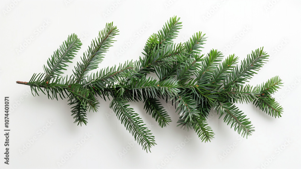 New Year Christmas tree toy, branches of a christmas tree, New Year decorations on white background New Year Christmas tree toy, branches of a christmas tree, New Year decorations on white background