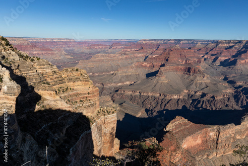 Golden hour at Grand Canyon National Park, Arizona. High quality picture for download. photo