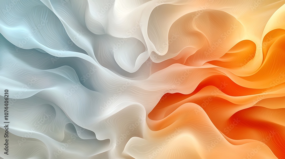 Obraz premium A mesmerizing and vibrant abstract organic background featuring a harmonious blend of swirling patterns and rich, saturated colors that create a dynamic and lively visual experience.