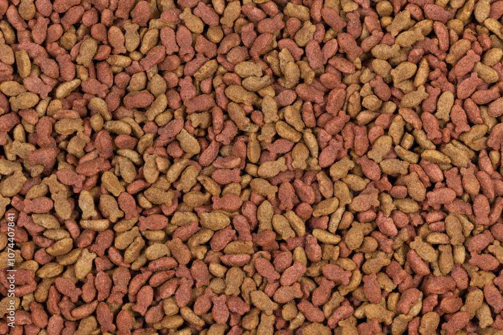 dry pet food background texture. close up. top view dry pet food background texture. close up. top view