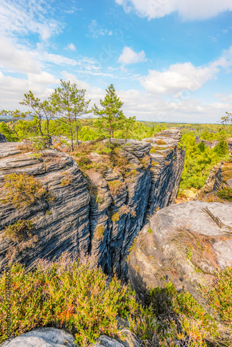 Cesko Svycarsko, Bohemian Switzerland - Tiske Steny on the North of Czech Republic photo