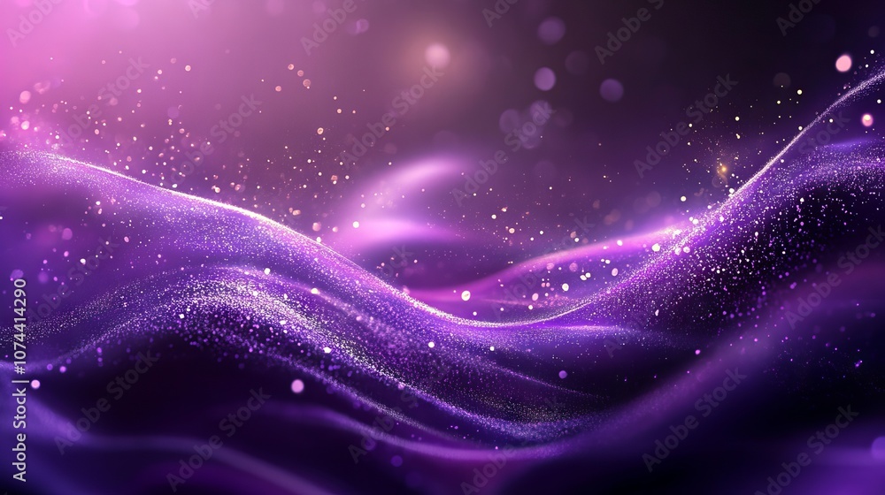 Fototapeta premium Abstract luxury shining lights on vibrant purple background elegant digital wallpaper with radiant purple glow and modern aesthetic for stylish interiors, creative designs