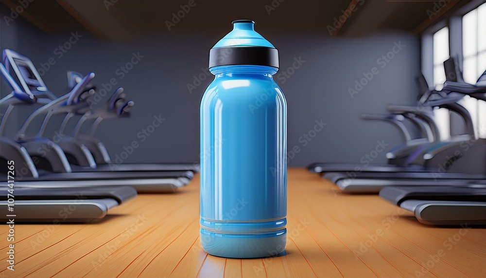 3d plastic bottle in blue realistic style, fitness mixer in the gym.decoration for banners or posters on a sports theme.illustration isolated on white background.3D rendering 3d plastic bottle in blue realistic style, fitness mixer in the gym.decoration for banners or posters on a sports theme.illustration isolated on white background.3D rendering