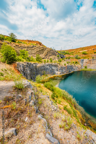 Volcano of Romania. The Racos volcano is the oldest volcano in the region transylvania. Vulcanul Racos photo