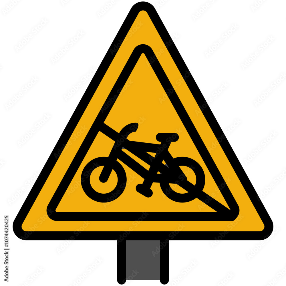 bicycle filled line icon