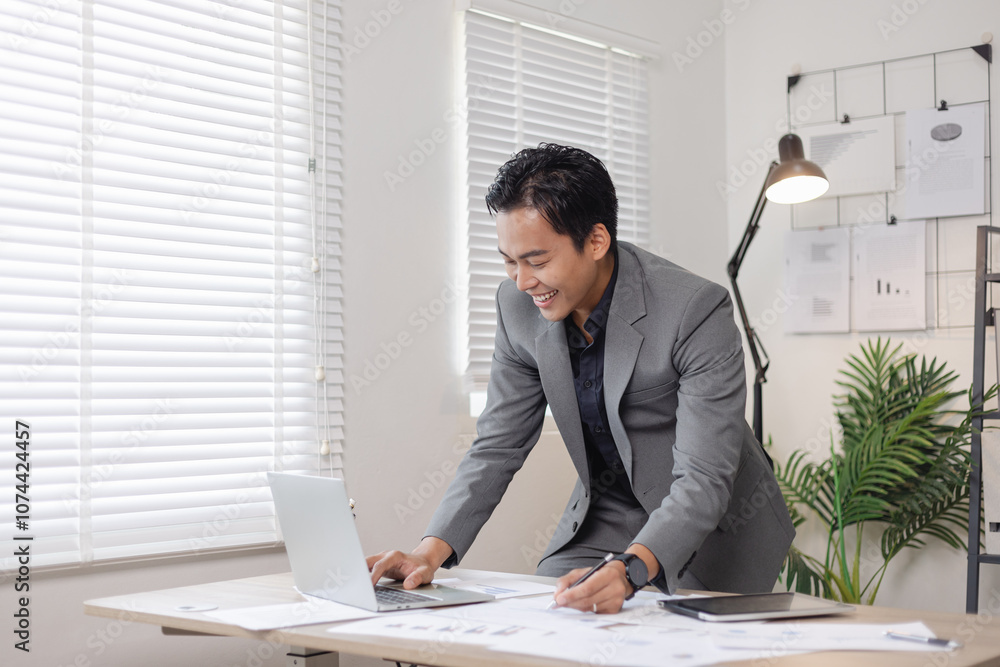 Businessman working with analysis data investment plan, Business startup and marketing presentation, Businessman working with analysis data investment plan, Business startup and marketing presentation,