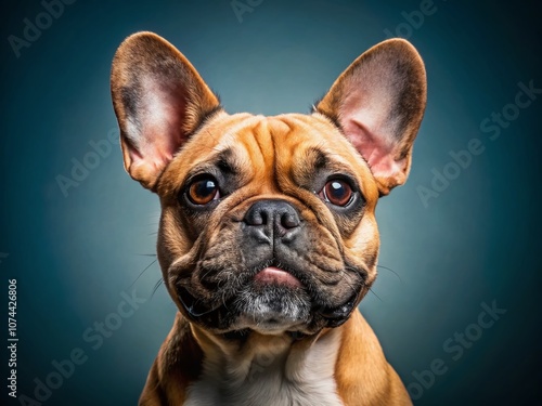 Adorable French Bulldog on Isolated Background: Captivating Product Photography Highlighting Playful Expressions and Unique Features for Pet Lovers and Advertisers