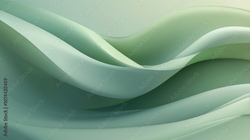 Obraz premium Abstract Pastel Green gradient background