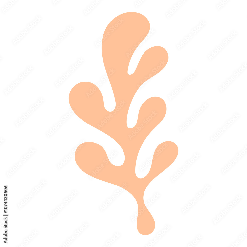 Coral Abstract Shape