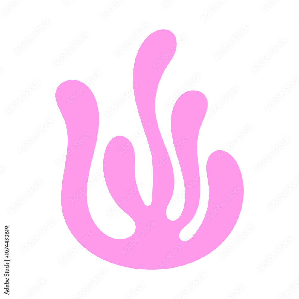 Coral Abstract Shape