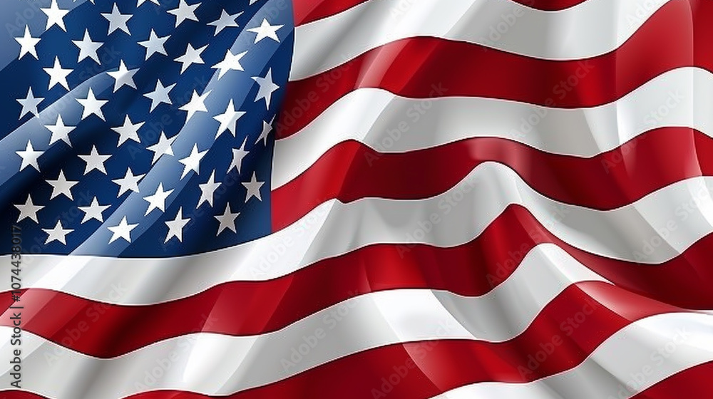 USA independence day abstract background with elements of the american flag in red and blue colors USA independence day abstract background with elements of the american flag in red and blue colors