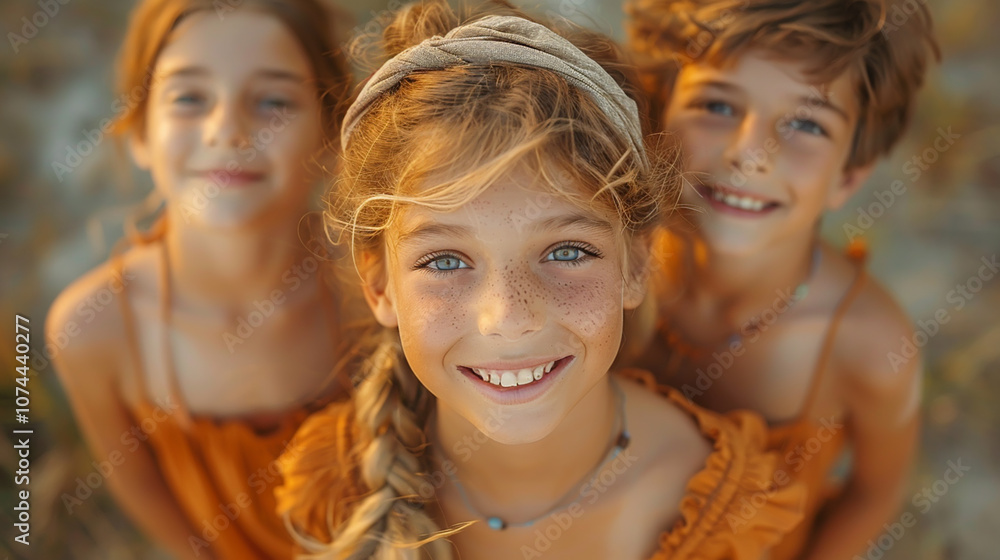 Bunch of cheerful joyful cute little children playing together and having fun. Group portrait of happy kids huddling Bunch of cheerful joyful cute little children playing together and having fun. Group portrait of happy kids huddling
