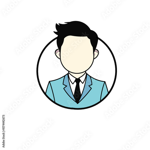 Illustration of a working man icon