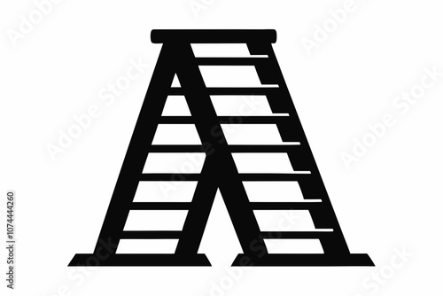 ladder silhouette, ladder vector silhouette