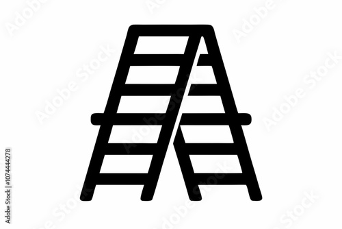 ladder silhouette, ladder vector silhouette