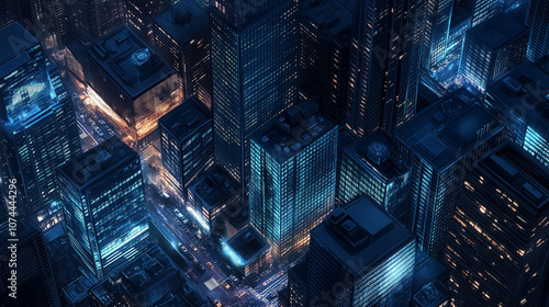 Futuristic City Nightscape