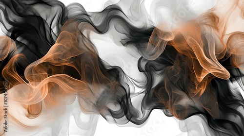 smoke on black background