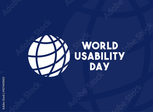 Vector Illustration of World Usability Day. Flat design vector.