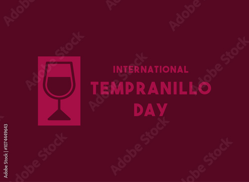 Vector Illustration of Tempranillo Day. photo