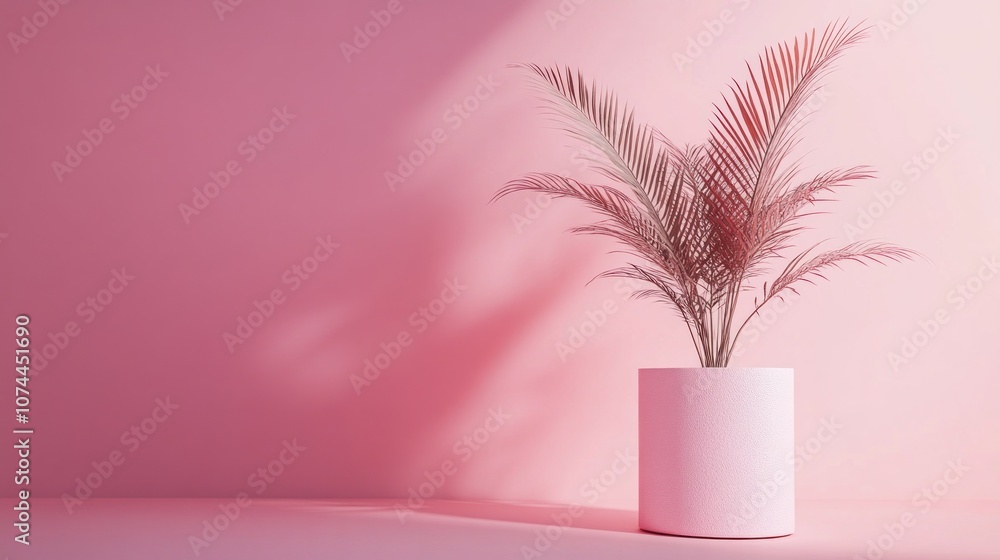 Pink Minimalist Plant Pink Minimalist Plant