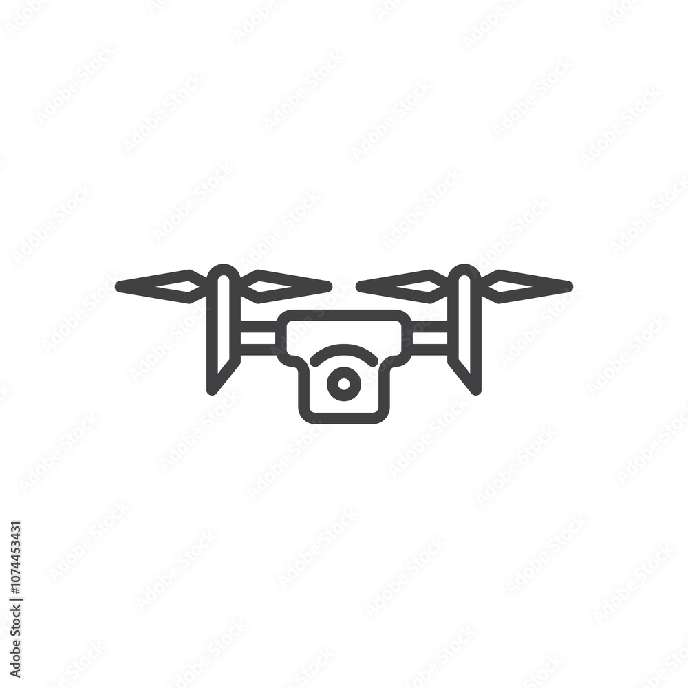 Surveillance Drone line icon Surveillance Drone line icon