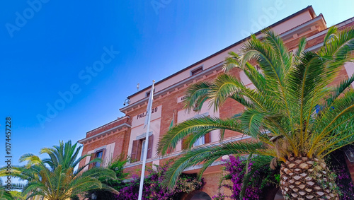 Obraz na płótnie city hall of Porto Azzurro on Elba w salonie