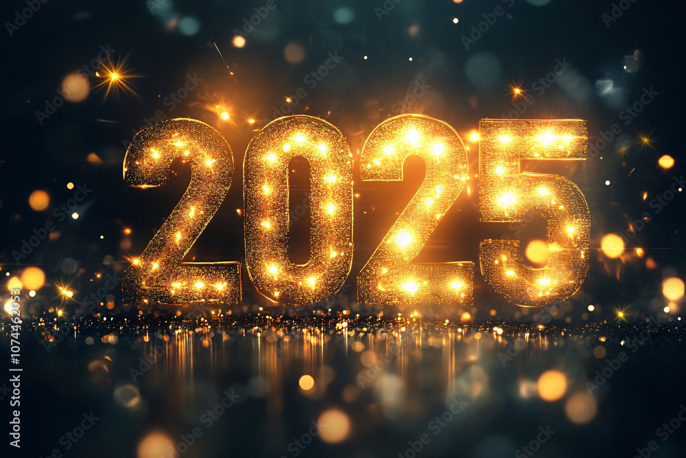 2025 illuminated with sparkling lights, celebrating New Year with festive glow and vibrant atmosphere, perfect for party decorations and celebrations 2025 illuminated with sparkling lights, celebrating New Year with festive glow and vibrant atmosphere, perfect for party decorations and celebrations