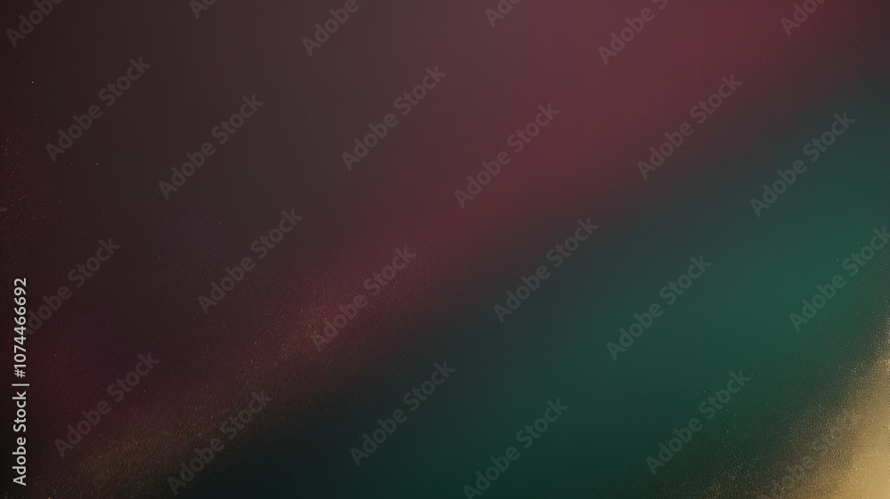 Fototapeta premium neon Deep Burgundy, Forest Green, Gold glowing gradient background, a soft grainy noise texture with shimmering highlights and Smooth Transitions for a dynamic effect