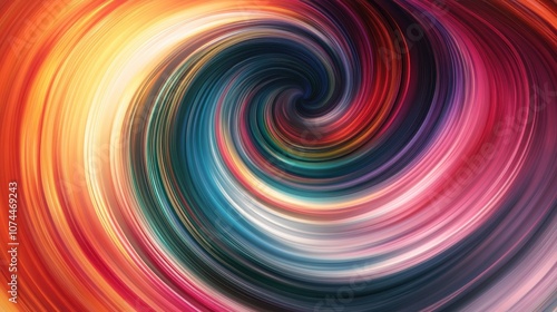 Abstract Swirling Pattern in Vibrant Colors