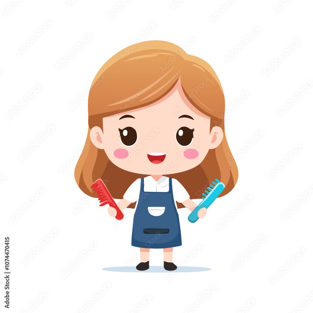 Barber Cute Worker Work Job Profession Professional Occupation Cartoon Character
Barber Cute Worker Work Job Profession Professional Occupation Cartoon Character