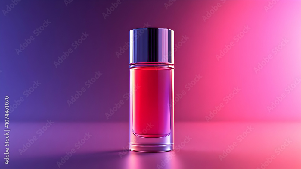 Glass Bottle Product Mockup 3D Render Glass Bottle Product Mockup 3D Render