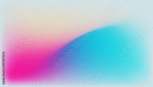 Vibrant gradient grainy background featuring bold pink, blue, and light beige hues transitioning smoothly, creating a modern and colorful abstract design for digital use.